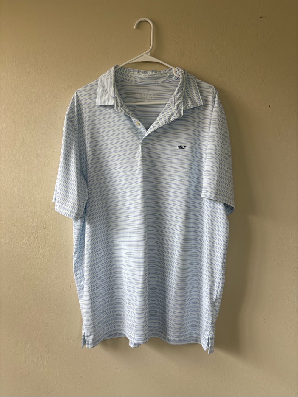 Vineyard Vines Performance Polo Shirt Men’s Size XL Striped Blue Green